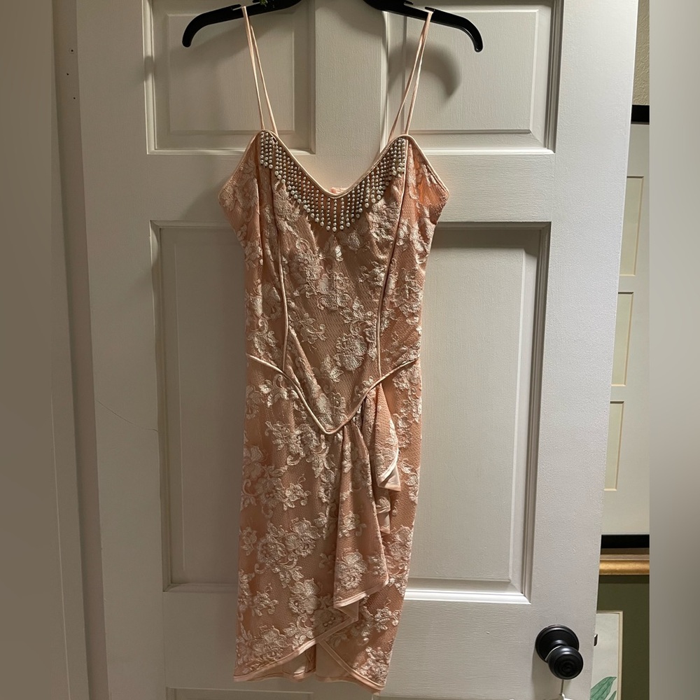 Vintage Lace Dress with Matching Pearl Jacket